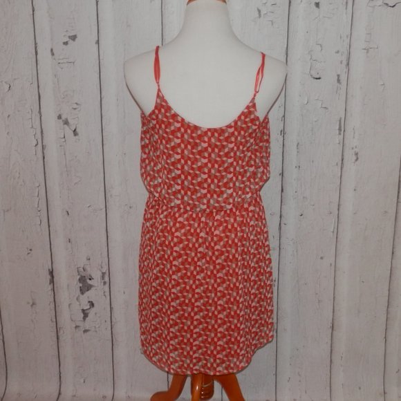 Bird Cage Women's Medium Blouson Adjustable Strap Sheer Overlay Fully Lined 3569 - Picture 5 of 12